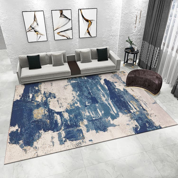 Ins estilo criativo sala de estar tapete grande área resfriamento manter quente imitação Cashmere tapete antiderrapante 