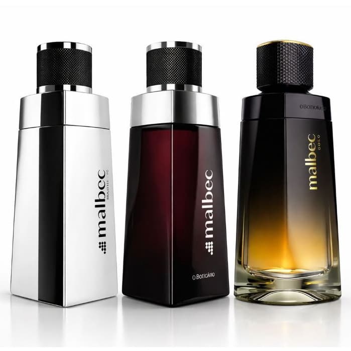 Kit Malbek Tradicional Masculino 3 Perfumes Importados Essência Premium Longa Duração ENVIO NA HORA