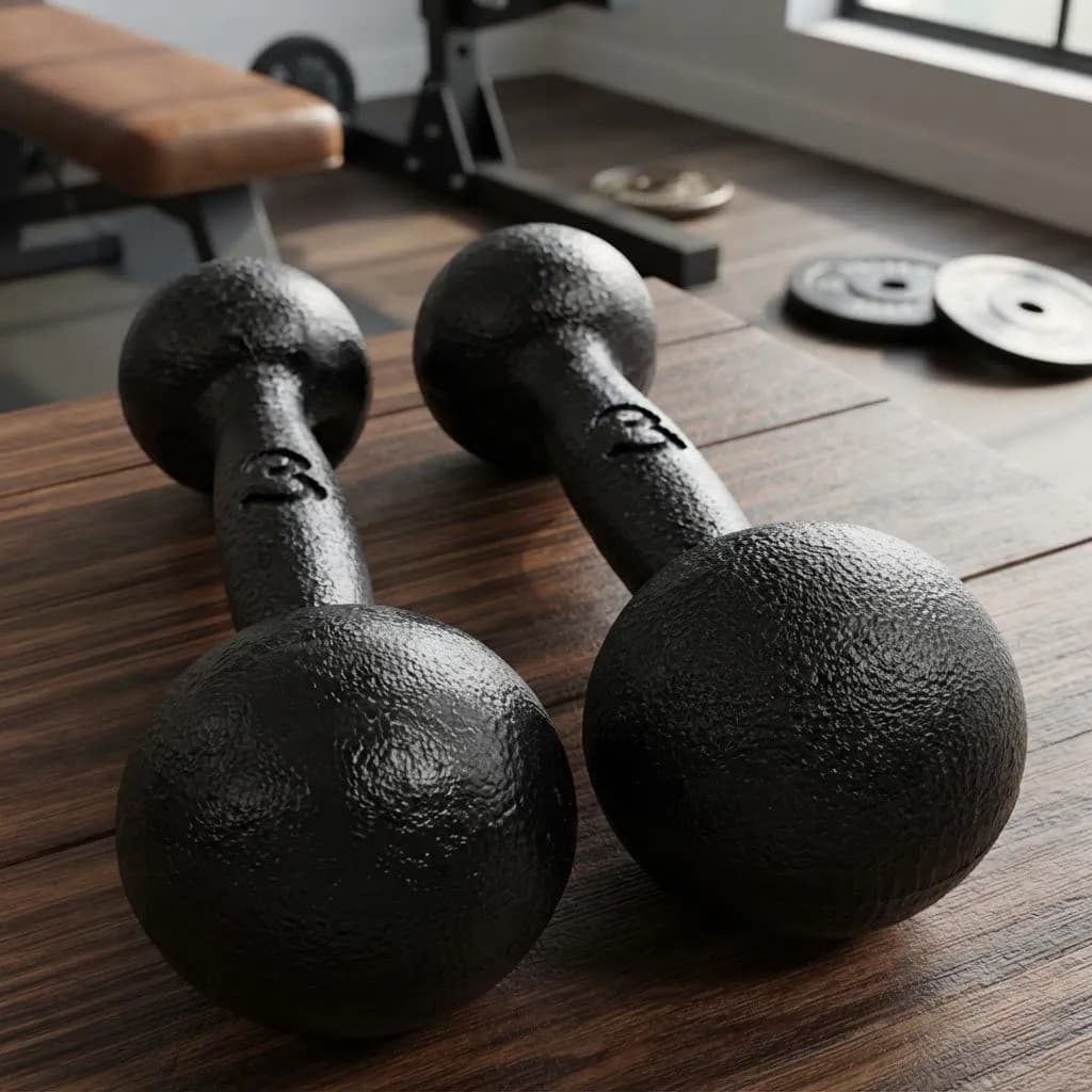 Halteres 3kg Ferro Par Pintado Treino, Academia Fitness