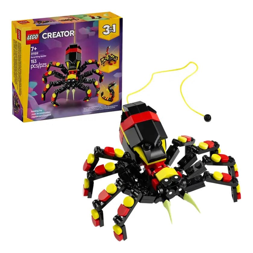 Conjunto De Montar Creator 3 Em 1 Aranha Surpreendente Lego 153 Lego Creator