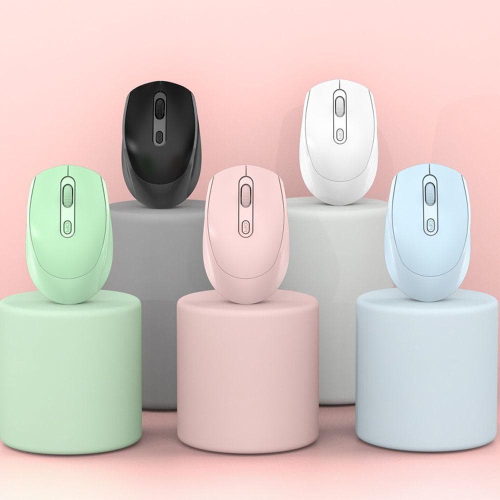 Mouse Sem Fio Azul Mini Ergonômico Silencioso Para Notebook De Modo Único