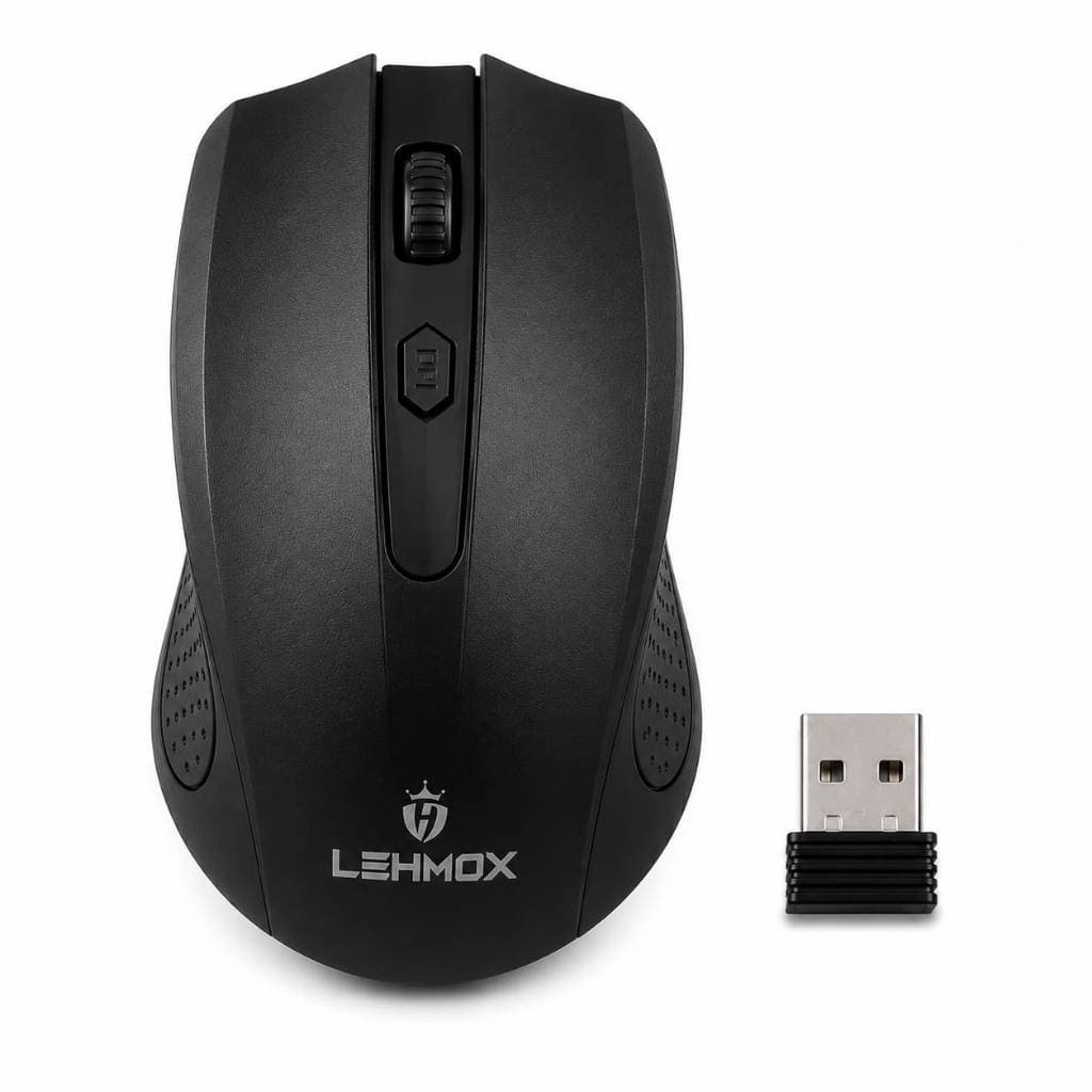 Mouse Sem Fio Wireless 2.4ghz Usb 1600 Dpi Ergonômico Preto