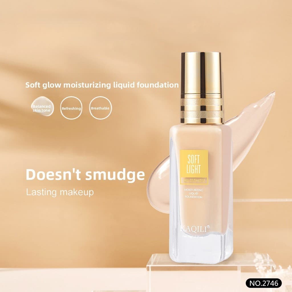 Luz suave hidratante maquiagem base líquida corretivo base hidratante BB creme maquiagem