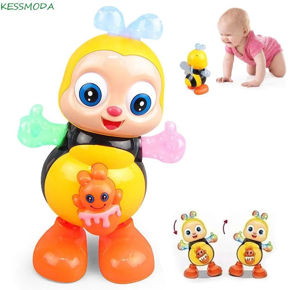 Brinquedo De Abelha Dançante , Iluminação Flash Cantando Brinquedos Elétricos , Desenhos Animados Interativos Educativos