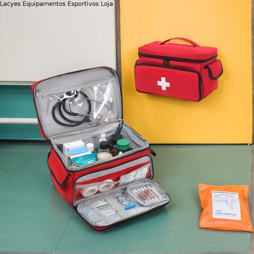 Kit de primeiros socorros médicos LACYES, armazenamento portátil, kit organizador de viagem de armazenamento classificad