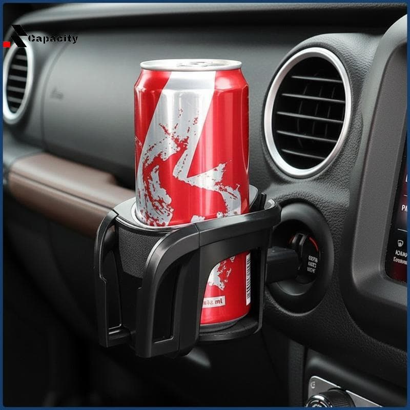 Copo De Ventilação De Ar Para Carro Com Capacidade E Suporte Telefone 2 Em 1 Organizador Multifuncional Ajustável Bebida