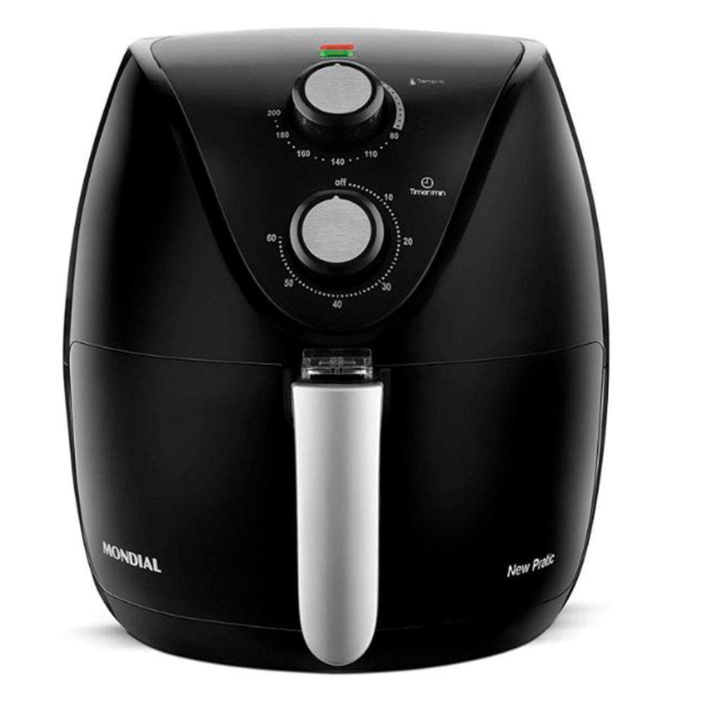 Fritadeira sem Óleo Mondial Af31 New Pratic 3,5L Timer Antiaderente Preto 220V