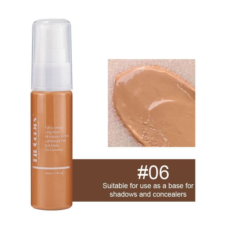 Fengmei base líquida preta Bronze corretivo de pele escura amarelo pele escura trigo cor mistura líquido ❤2026.08.21❤