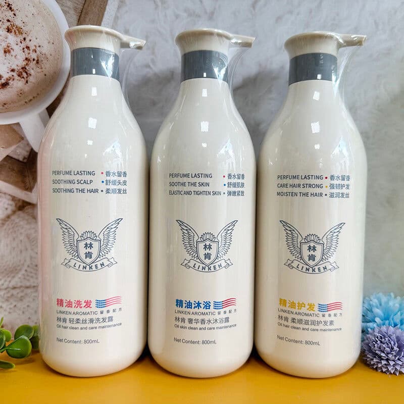 Lincoln Gentle Silky Shampoo Condicionador Hidratante Suave Suave Brilhante Rico Fofo Conjunto de Gel de Banho