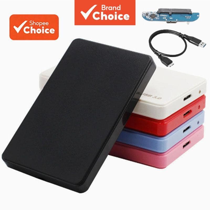 Caixa externa USB 3.0 para HD e SSD de 2,5, gabinete SATA III com LED indicador, compatível com OTG para celular, PC,