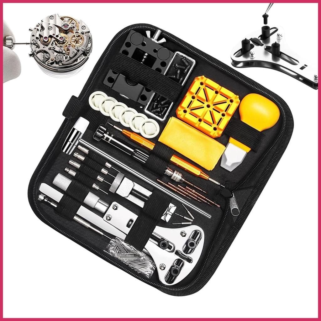 Kit De Ferramentas De Relógio Manual Profissional , Completo De Manutenção , Ferramenta Removedora Traseira Para Casa , 