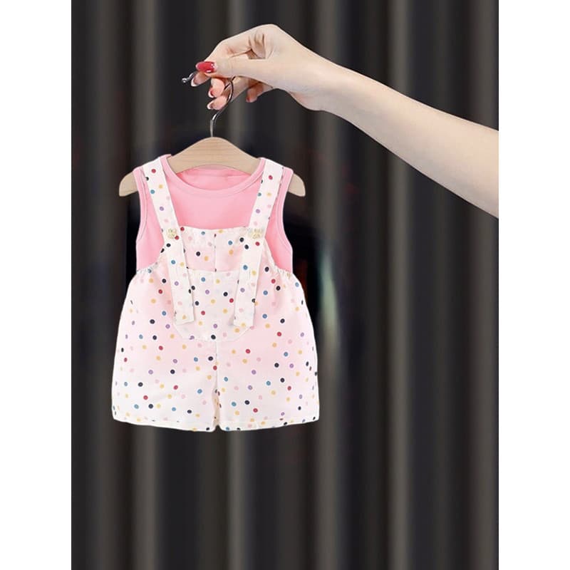 Bebê roupas de bebê macacão de verão 6 sete 8 nove 10 meses bebê menina colete conjunto 2026 novo estilo meninas roupas 