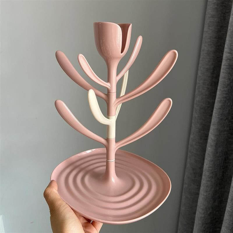 Bebê bebê secagem garrafa rack de drenagem rack de secagem de garrafa de bebê recém-nascido copo de água rack de armazen