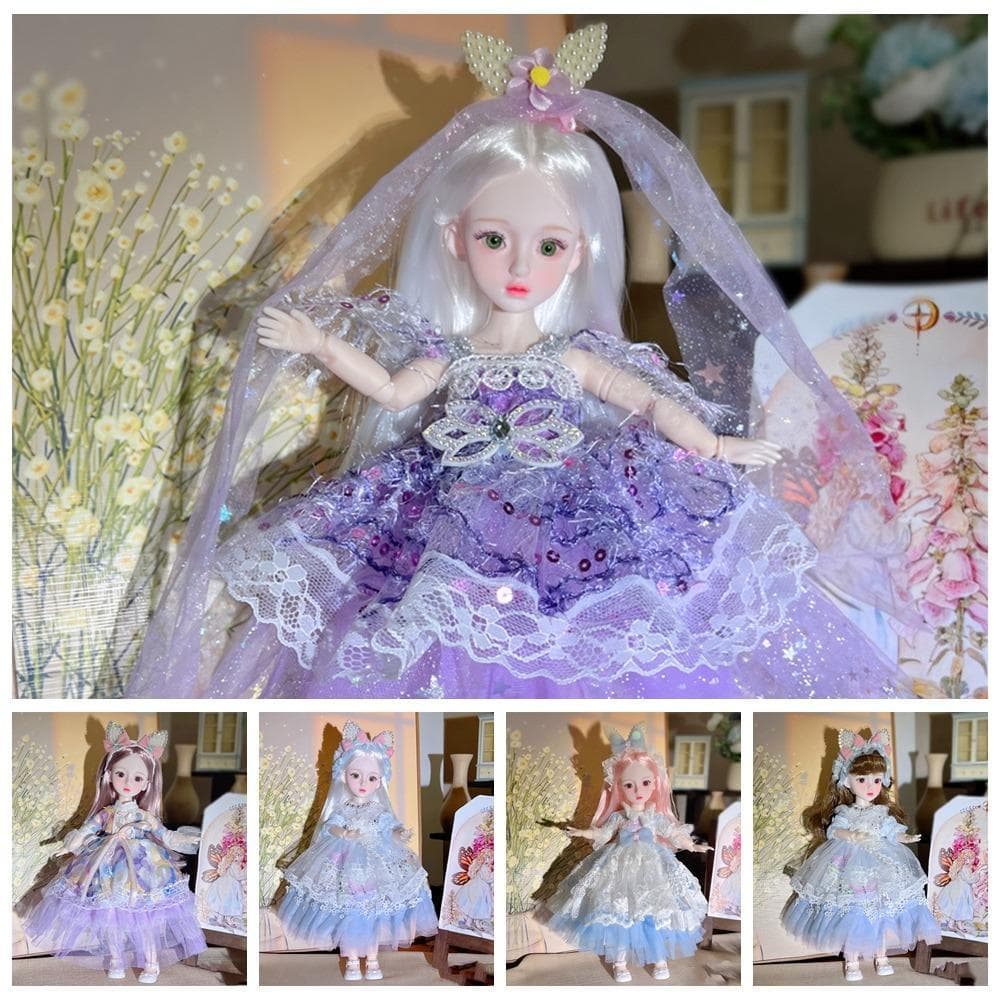 Brinquedo De Vestir DIY Para Meninas NEXMO , Boneca BJD Móvel De Cabelo Longo De 30 Cm , Bonecas Articuladas