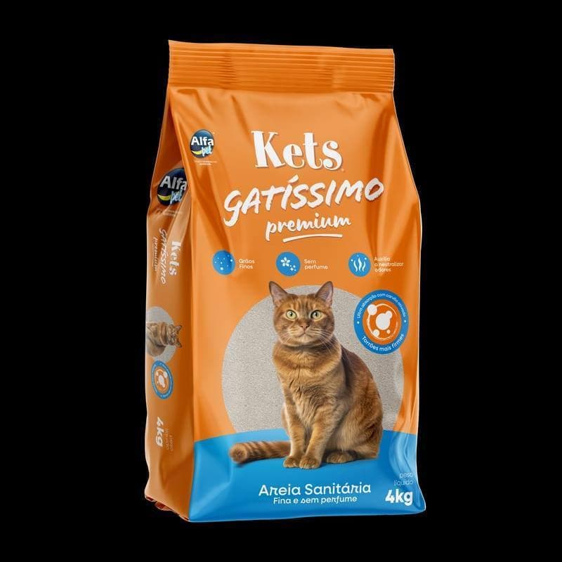 Areia Higiênica Gatos extra fina Kit Sanitária 4kg 12kg Premium Gatissimo Biodegradável PET