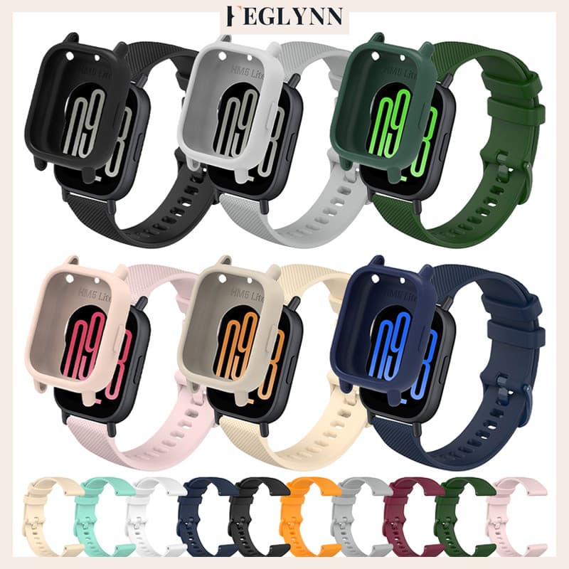 Capinha Capa Case + Pulseira Silicone Para Relógio Smartwatch Redmi Watch 5 Active / Redmi Watch 5 Lite Acessórios