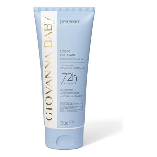 Loção Hidratante Desodorante Giovanna Baby Blue 200ml Azul Baby Blue