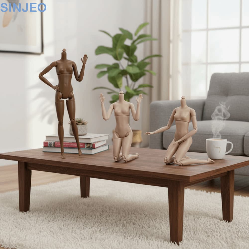 SINJEO Bonecas BJD Nuas Articuladas , Boneca Sólida De Corpo Muscular Super Modelo , Articulações Móveis , De Figura De 