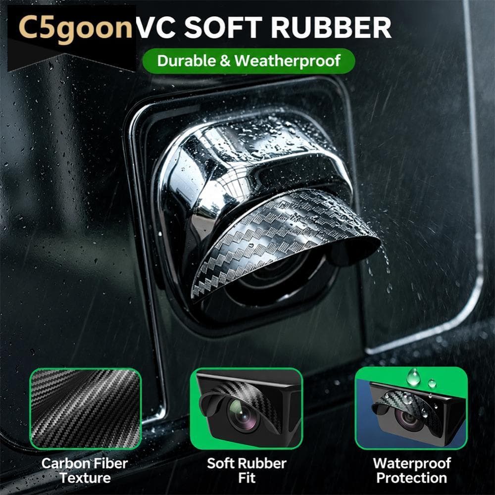 C5GOON Protetor De Lente De Câmera Traseira De Carro De Fibra De Carbono Vista Capa De Backup 360 Proteção Anti Arranhõe