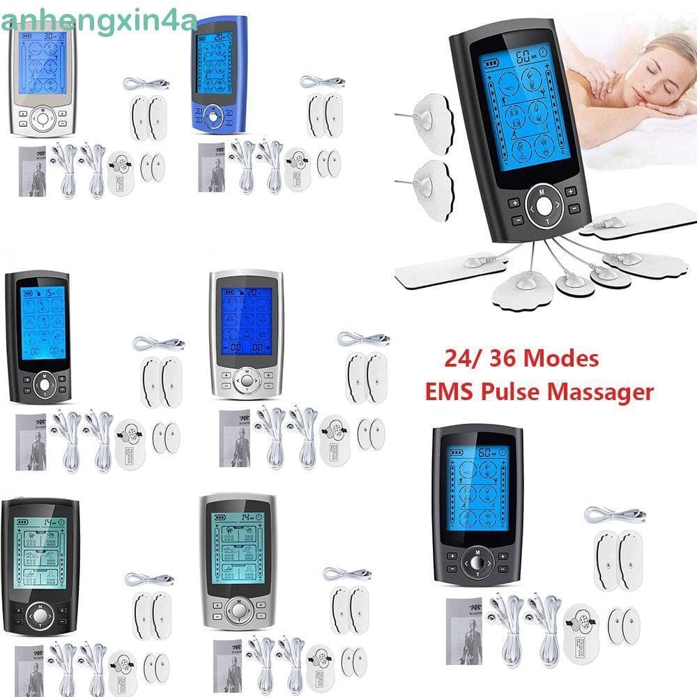 Estimulador Muscular Elétrico ANHENGXIN , Massageador De Estimulação Digital TENS Para Relaxamento Total