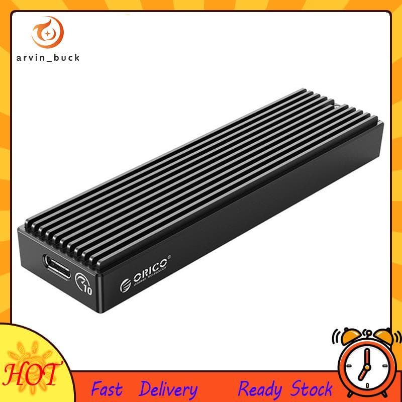 Caixa De Gabinete HDD M2PV-C3 USB3.1 10Gbps Externo 2230/2242/2260/2280 Tipo-C M . 2 NVME Unidade De Estado Sólido