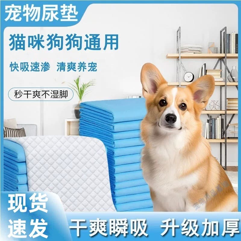 Pet mudando almofada fraldas descartáveis cão mudando almofada engrossado carvão de bambu adesivo absorver fraldas de ág