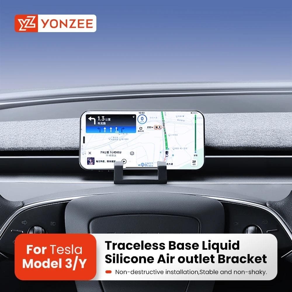YZ Para Tesla Modelo 3 Y Highland Carro Traceless Suporte Do Telefone Ventilação De Ar Montagem Mãos Livres Celular Auto