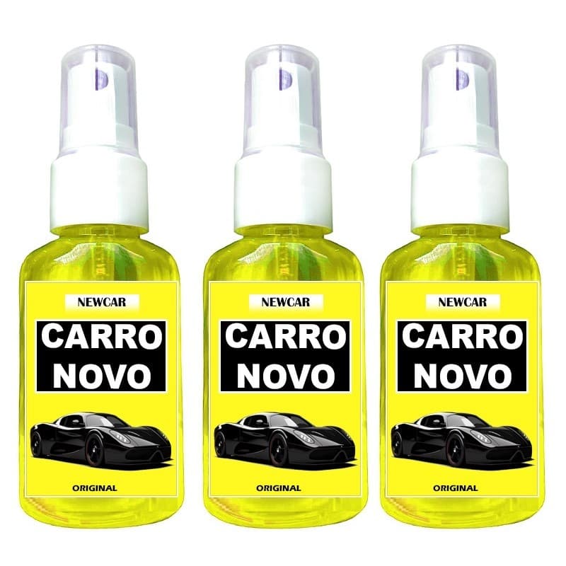 Cheirinho Carro novo Kit 3/2/1 Cheirinho CARRO NOVO Spray Automotivo para Carro Aromatizante de Qualidade Concentrado