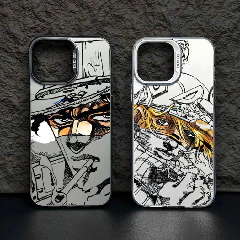 Capinha para iPhone 18/17/16/15/14/13/12/11 Pro Max Capa celular Jojo Bizarre Adventure mangá estampa anti queda