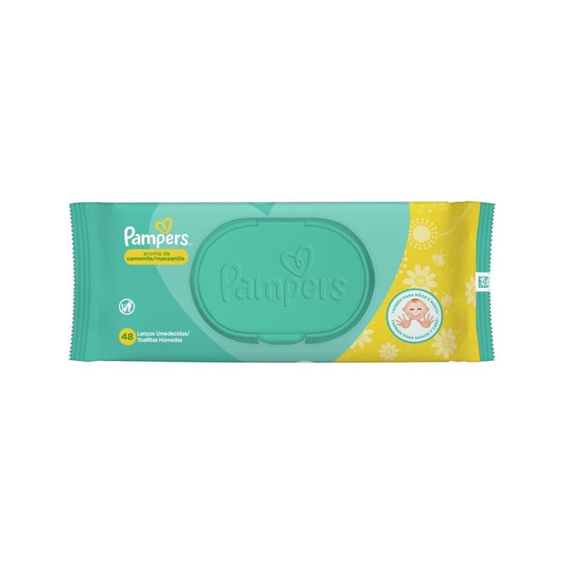 LENÇO UMEDECIDO PAMPERS CAMOMILA 48UN PROCTER