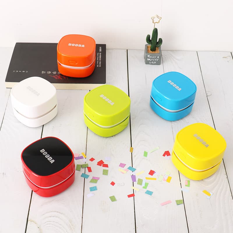 Chuangzhong Mini aspirador de pó de mesa recarregável, pequeno aspirador de pó elétrico, restos de borracha, limpeza aut