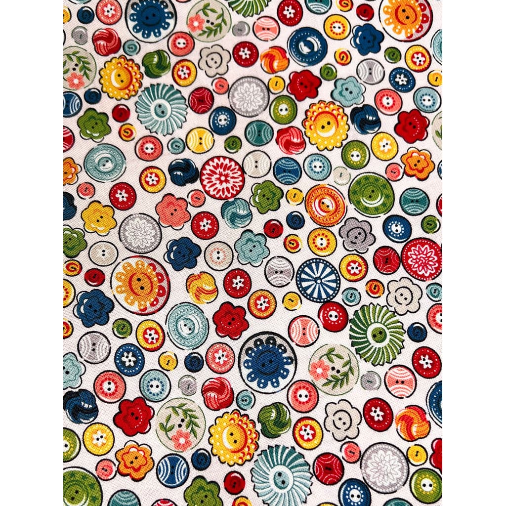 Botões de série feitos à mão 20 tecido liso algodão artesanal Patchwork tecidos DIY feitos à mão