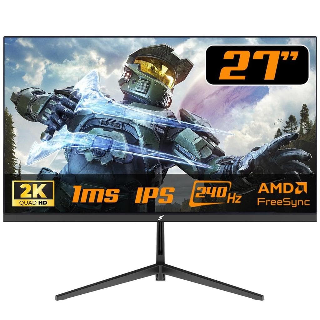 Monitor Gamer SuperFrame OverView, 27 Pol, Flat, Quad HD, IPS, 1ms, 240Hz, FreeSync, SF-MN-OVW27QSIFE1B