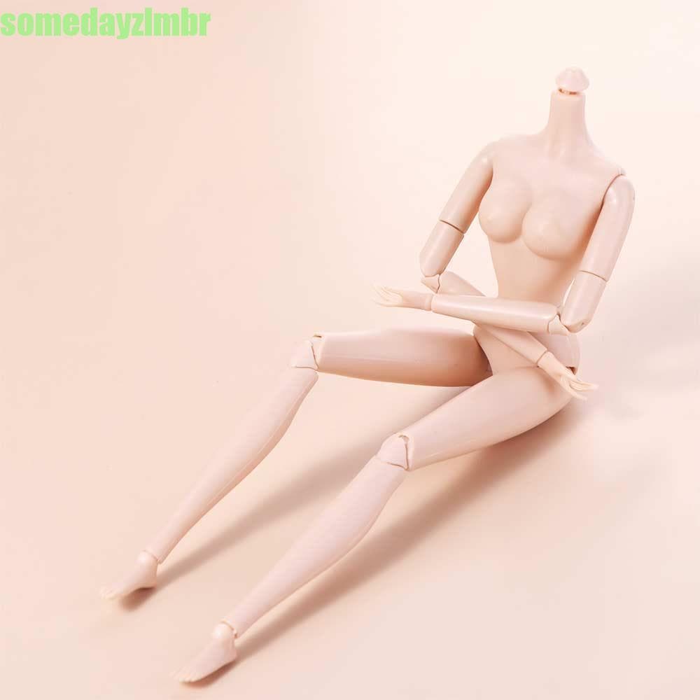 SOMEDAYZL0M Bonecas BJD Nu Articuladas , 28 Articulações Boneca Sólida Pele Branca Nua Brinquedos , Substituição