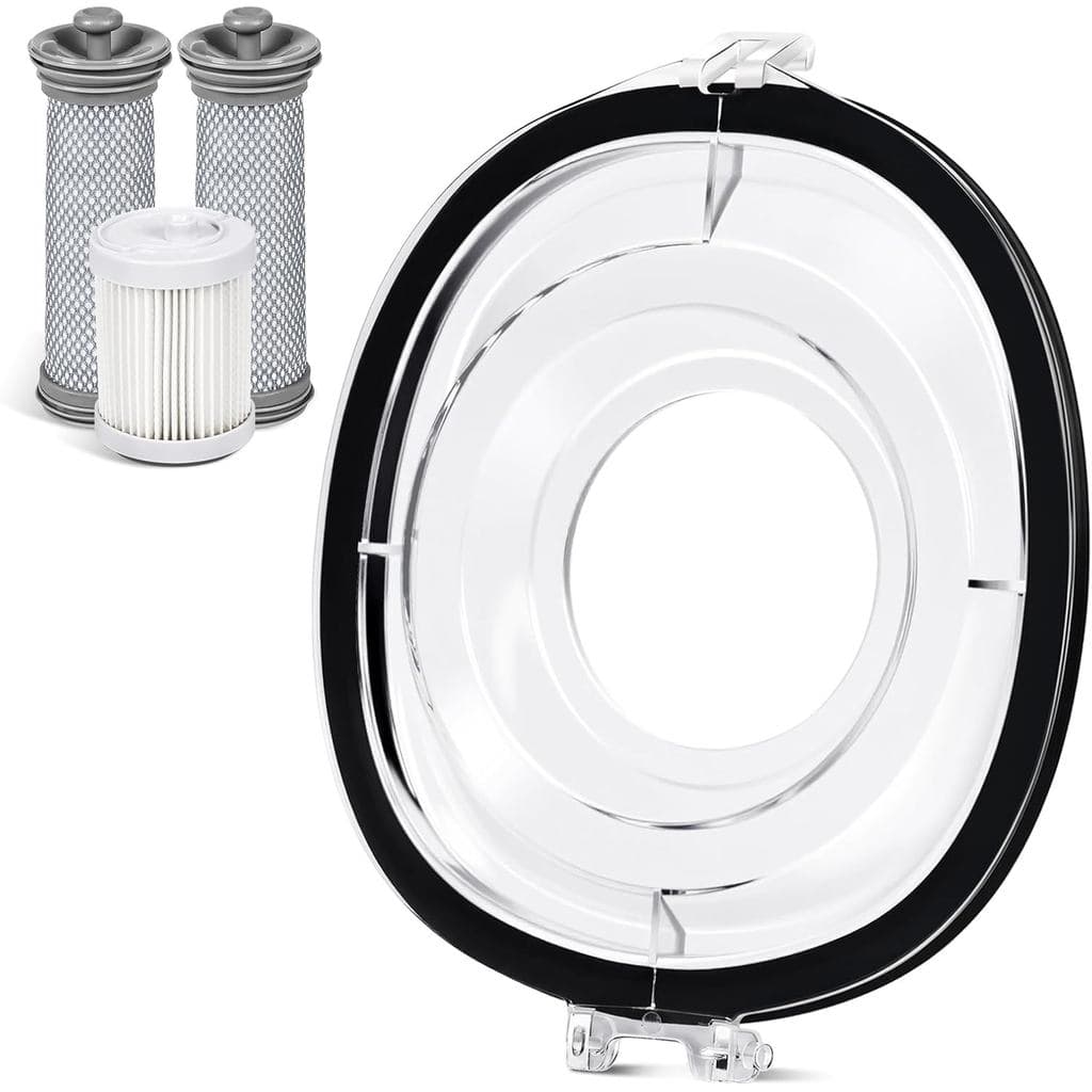 Kit de Substituição da Tampa do Depósito de Pó e Filtros de Aspirador Compatível com Aspirador Vertical Tineco A11 S11, 