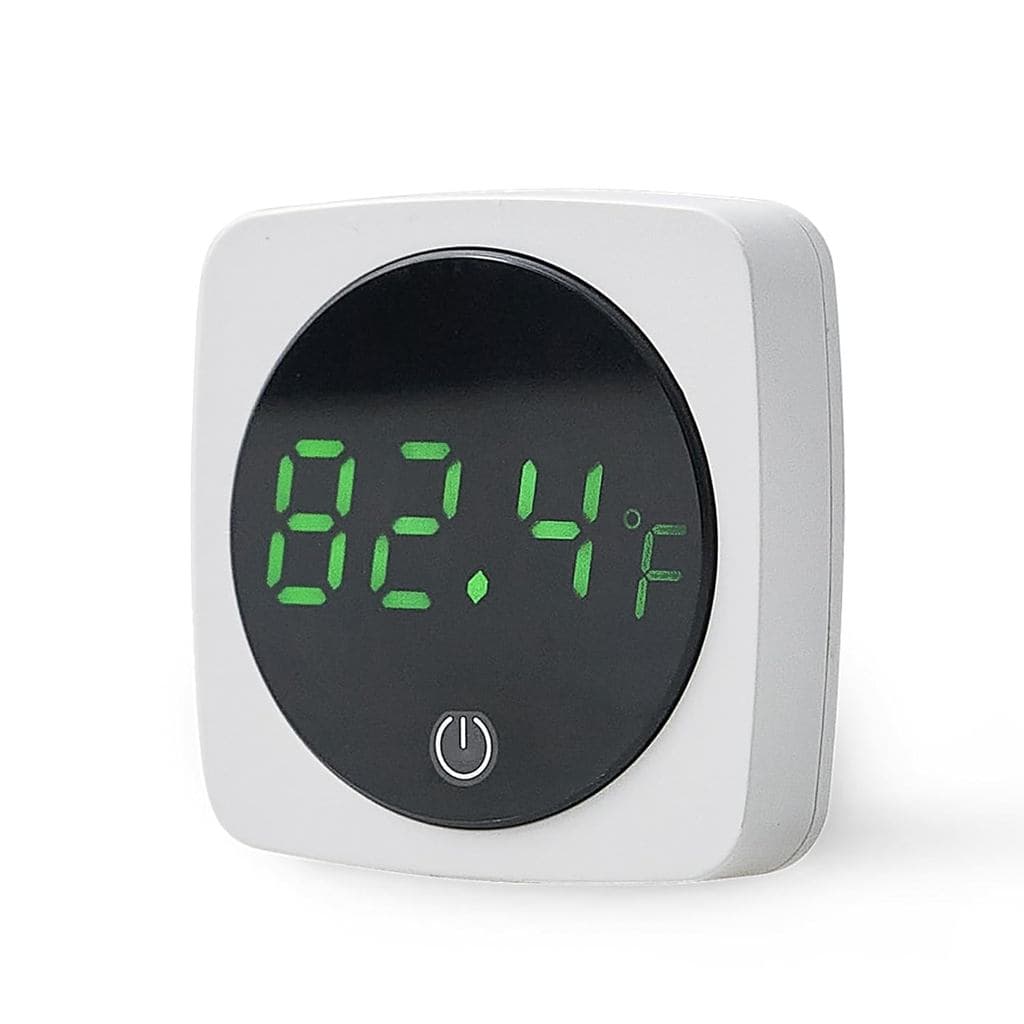 Termômetro para Aquário, Termômetro Digital para Tanque de Peixes, Adesivo, Display LED ±0.9 ° F com Botão de Toque para