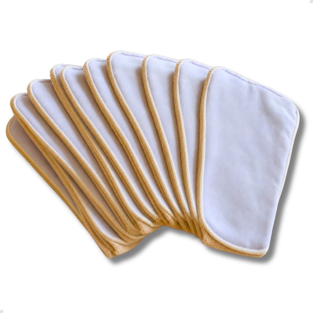 Kit 5 Absorventes Melton 8 Camadas Reutilizável Noturno Pano