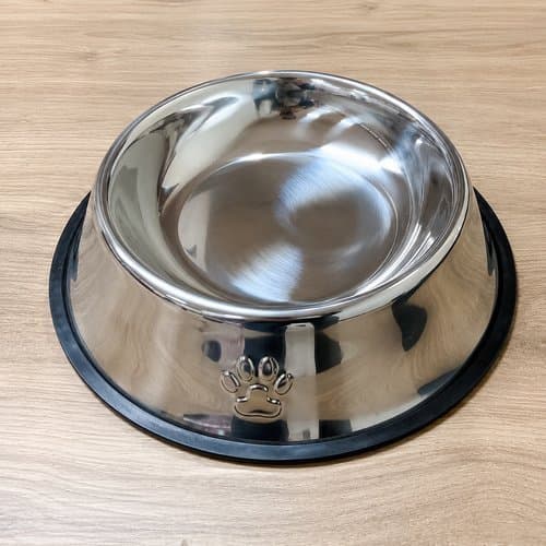 Comedouro Inox Antiderrapante para Cachorro e Gato Tigela para Água e Ração 16cm 18cm 30cm