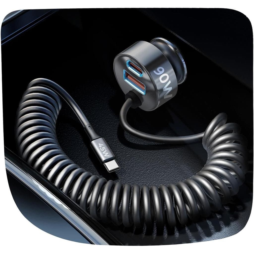 Carregador De Carro LISEN 90W USB C Para iPhone Série 17/16/15 | Adaptador De Carga Rápida , Super Rápido Homens E Mulhe