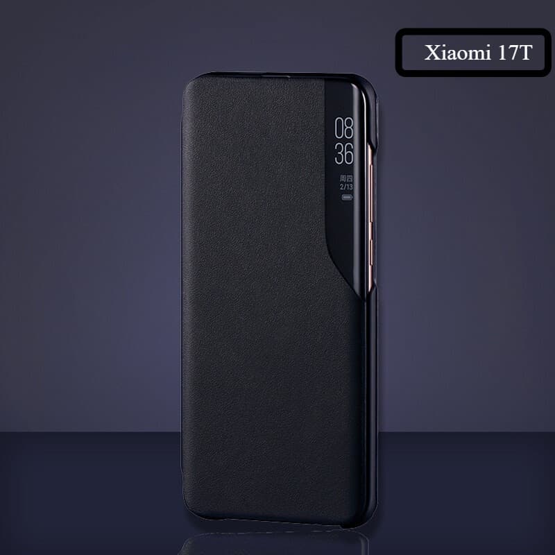 Para Xiaomi 17T Pro Translúcido Smartphone Flip Capa Protetora Couro Caso De Telefone