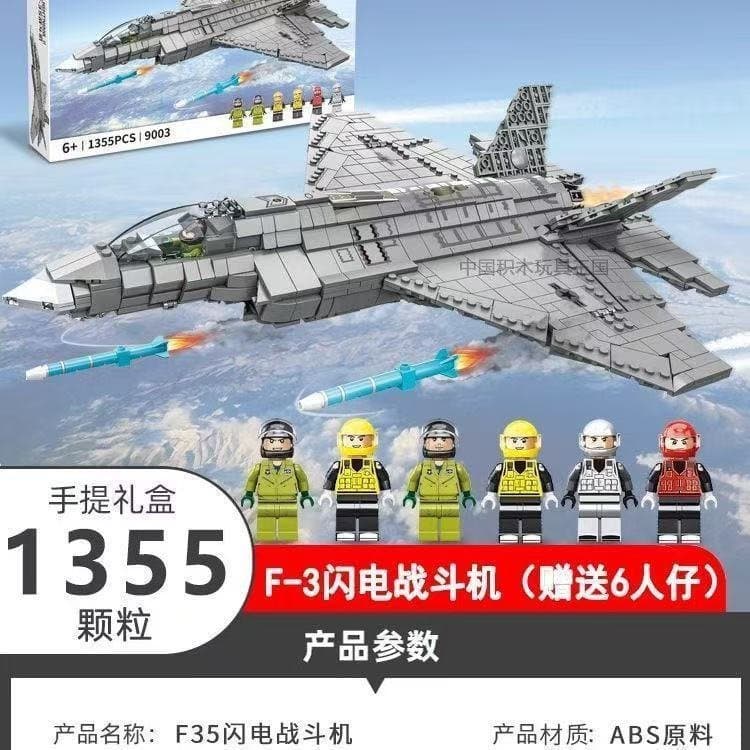 Mais de 1.000 peças de blocos de montar Lego para montar um helicóptero, modelo de avião de combate J-15, criativo para 