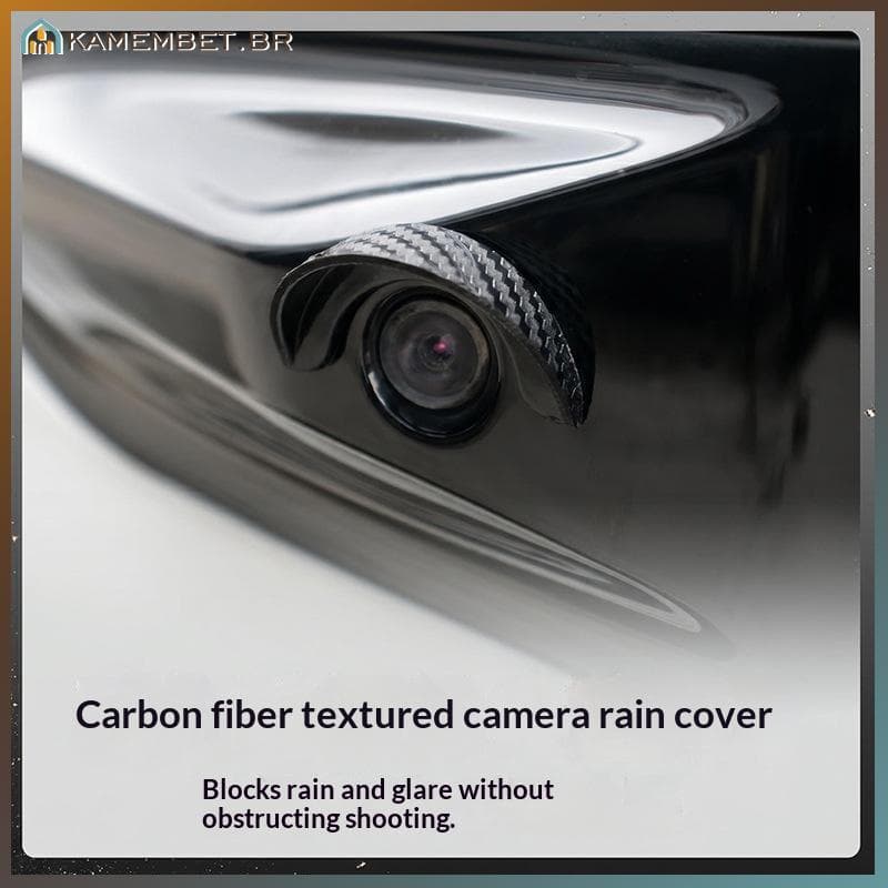 Kam Câmera De Visão Traseira Do Carro Viseira De Chuva Capa Protetora À Prova D'água Anti-Reflexo Resistente A Arranhões