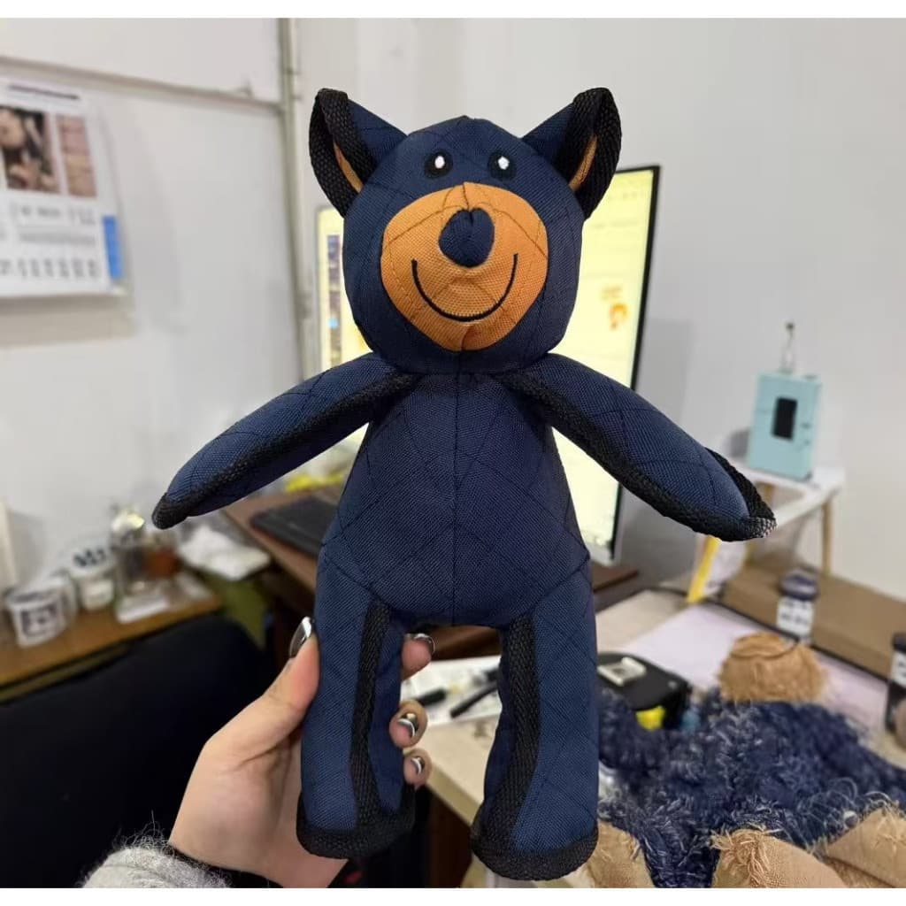 Urso Brinquedo para Cachorro Resistente a Mordida Brinquedo com Apito para Cães Mordedores Forte Tecido Oxford Durável