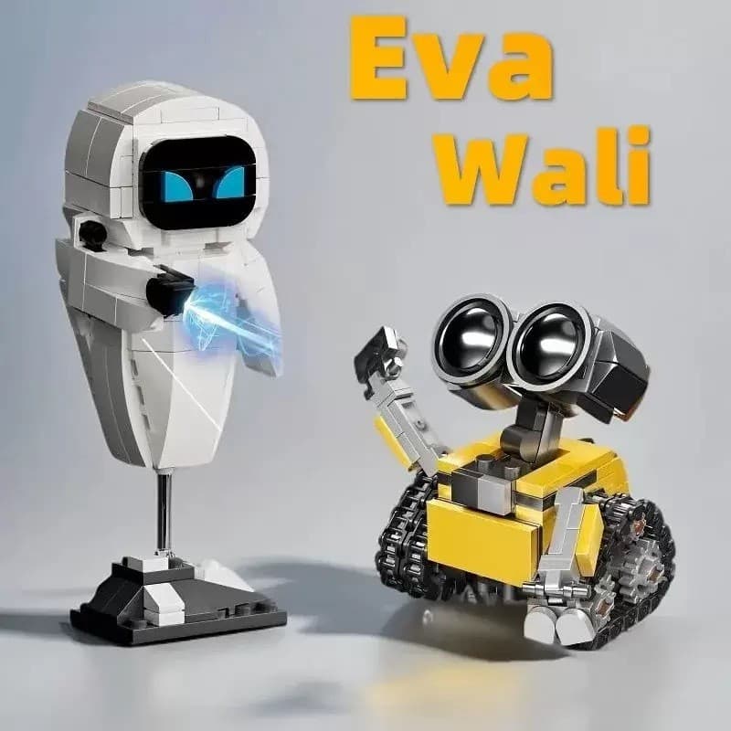 Robô Mecha Wall-E Gundam de Eva, Blocos de Montar Lego Star Wars, Brinquedo Educativo de Montagem para Crianças