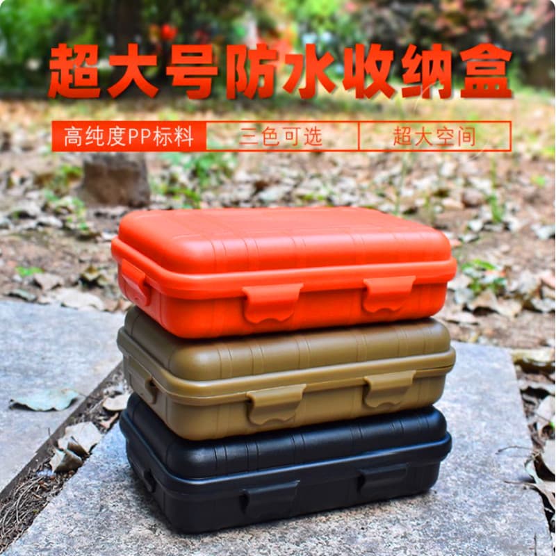 Oversized EDC ferramenta Kit de sobrevivência ao ar livre caixa à prova de choque à prova dwaterproof água caixa selada 