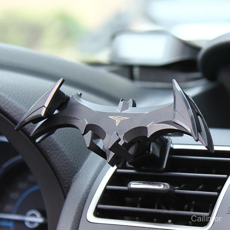 Suporte de Telefone para Carro em Forma de Morcego com Fecho por Gravidade, Compatível com Saída de Ar, Ideal para Naveg