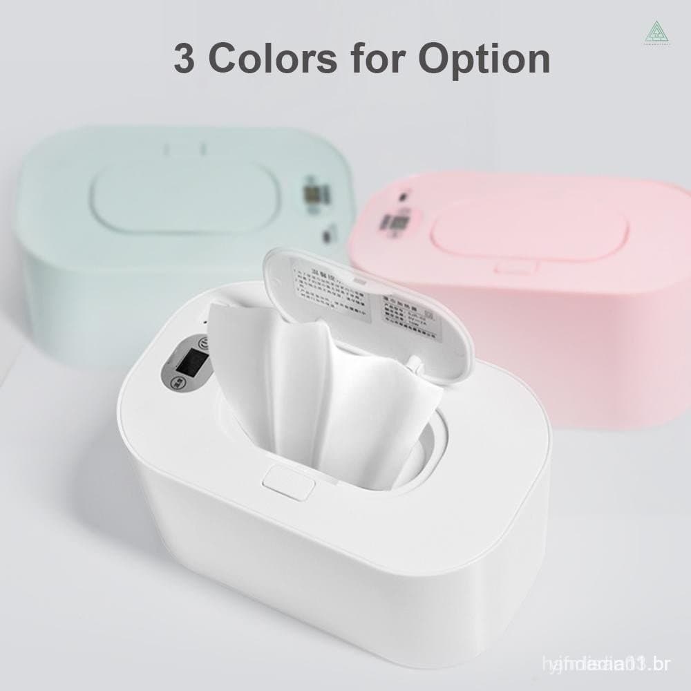 Aquecedor de Lenços Umedecidos para Bebês com Display Digital, Dispensador de Grande Capacidade, Alimentado por USB FYIR