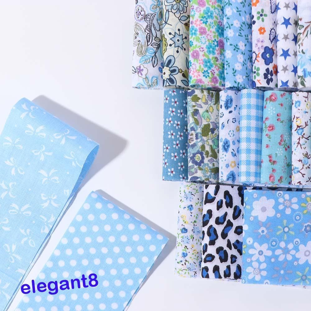 Elegante 40 Pcs Tecido De Algodão Floral , Patchwork Impresso Colorido De Rolo De Geléia Material De Costura De 6.5 Cm