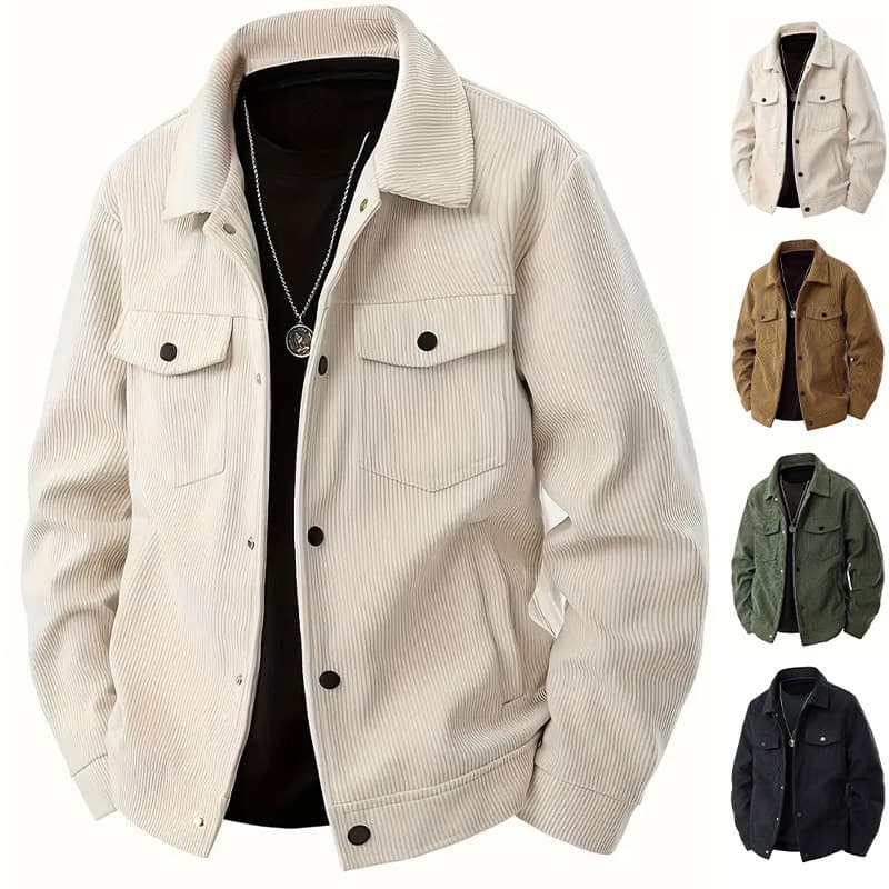 Jaqueta de veludo de peito único jaqueta Casual masculina jaqueta esportiva na moda bolso jaqueta de veludo lapela camis