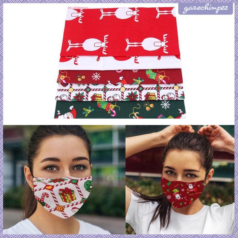 [Gazechimp] Patchwork Quilting Tecido De Algodão Quadrados Natal Padrão Quartos Gordos Lavável Pano DIY Para Almofadas